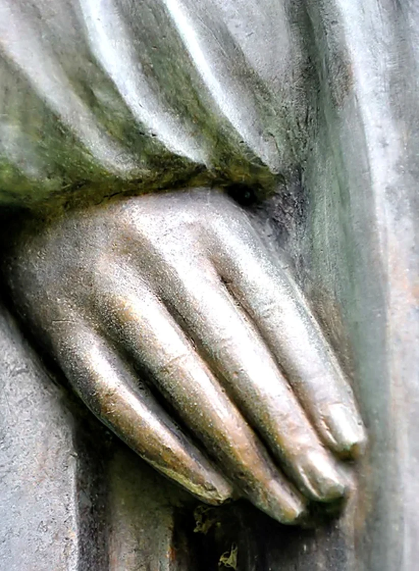 Detail of Our Lady of the World’s hands