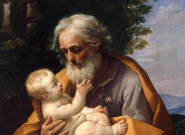 San Giuseppe con Gesù Bambino, dipinto di Guido Reni