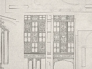 Plan preparatorio de la decoración de Santa Amelia