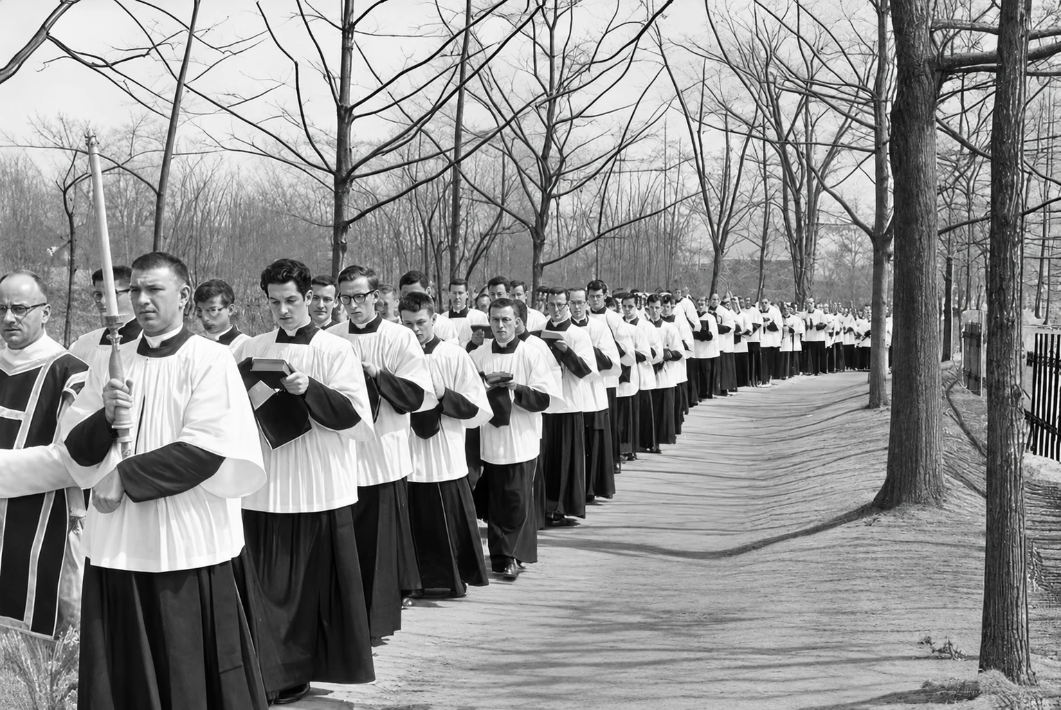 Funeral of Father Alfred Léger, 1960