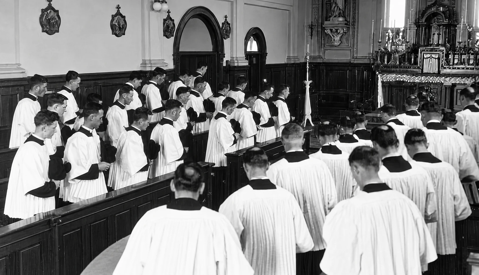 Seminarians in the chapel