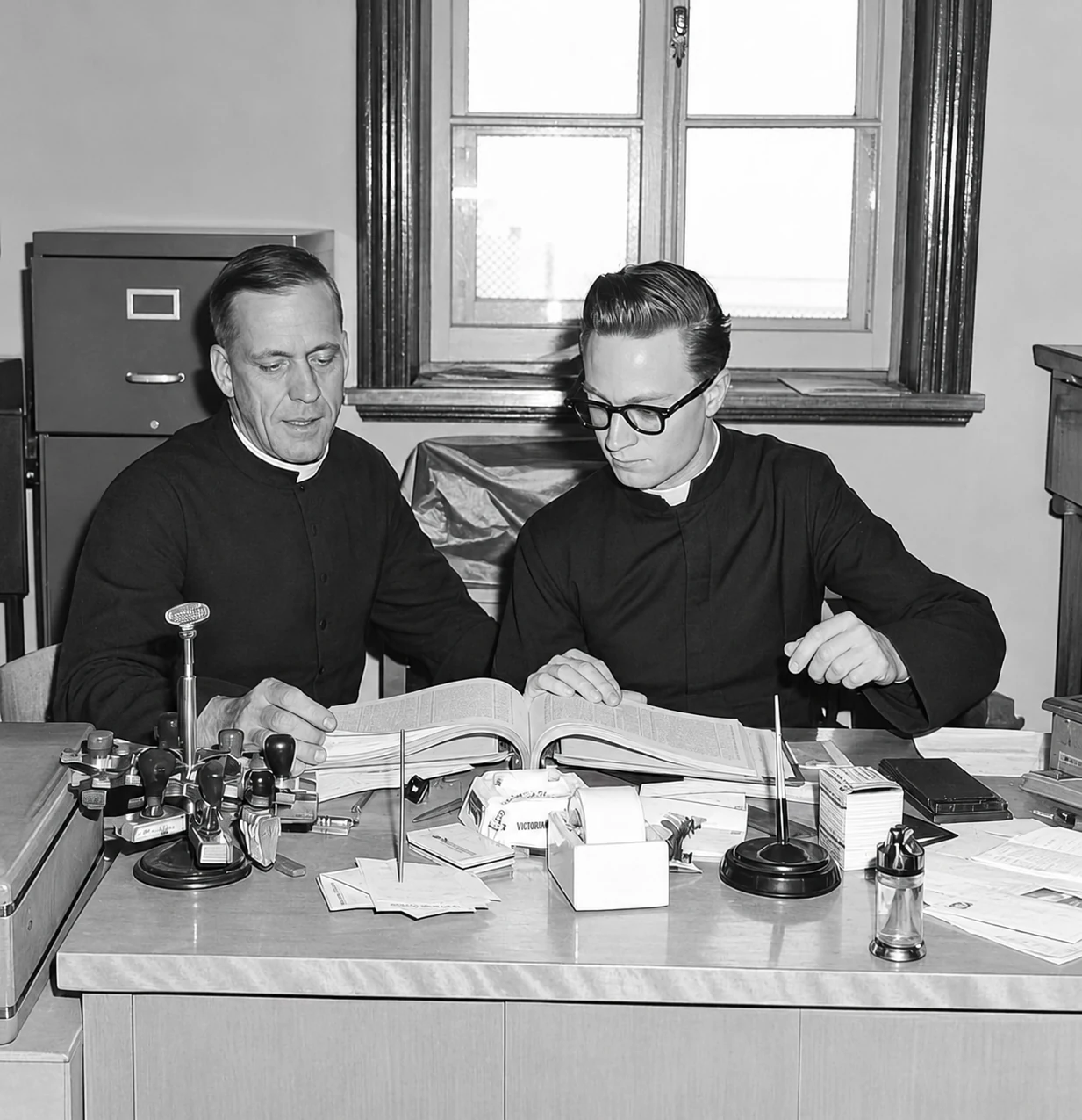 Brother Joseph and Normand Martin
